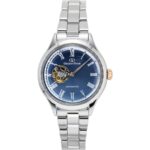 Orient Star Keshiki Classic Limited Edition Stainless Steel Open Heart Blue Grey Dial Automatic RE-ND0022L Women's Watch