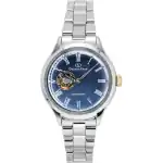 Orient Star Keshiki Classic Limited Edition Stainless Steel Open Heart Blue Grey Dial Automatic RE-ND0022L Women's Watch