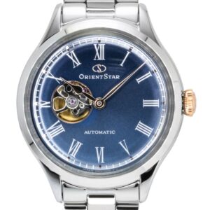 Orient Star Keshiki Classic Limited Edition Stainless Steel Open Heart Blue Grey Dial Automatic RE-ND0022L Women's Watch