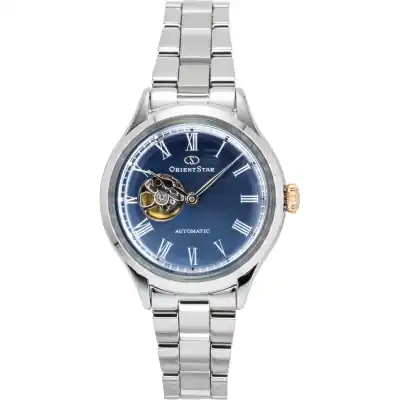 Orient Star Keshiki Classic Limited Edition Stainless Steel Open Heart Blue Grey Dial Automatic RE-ND0022L Women's Watch