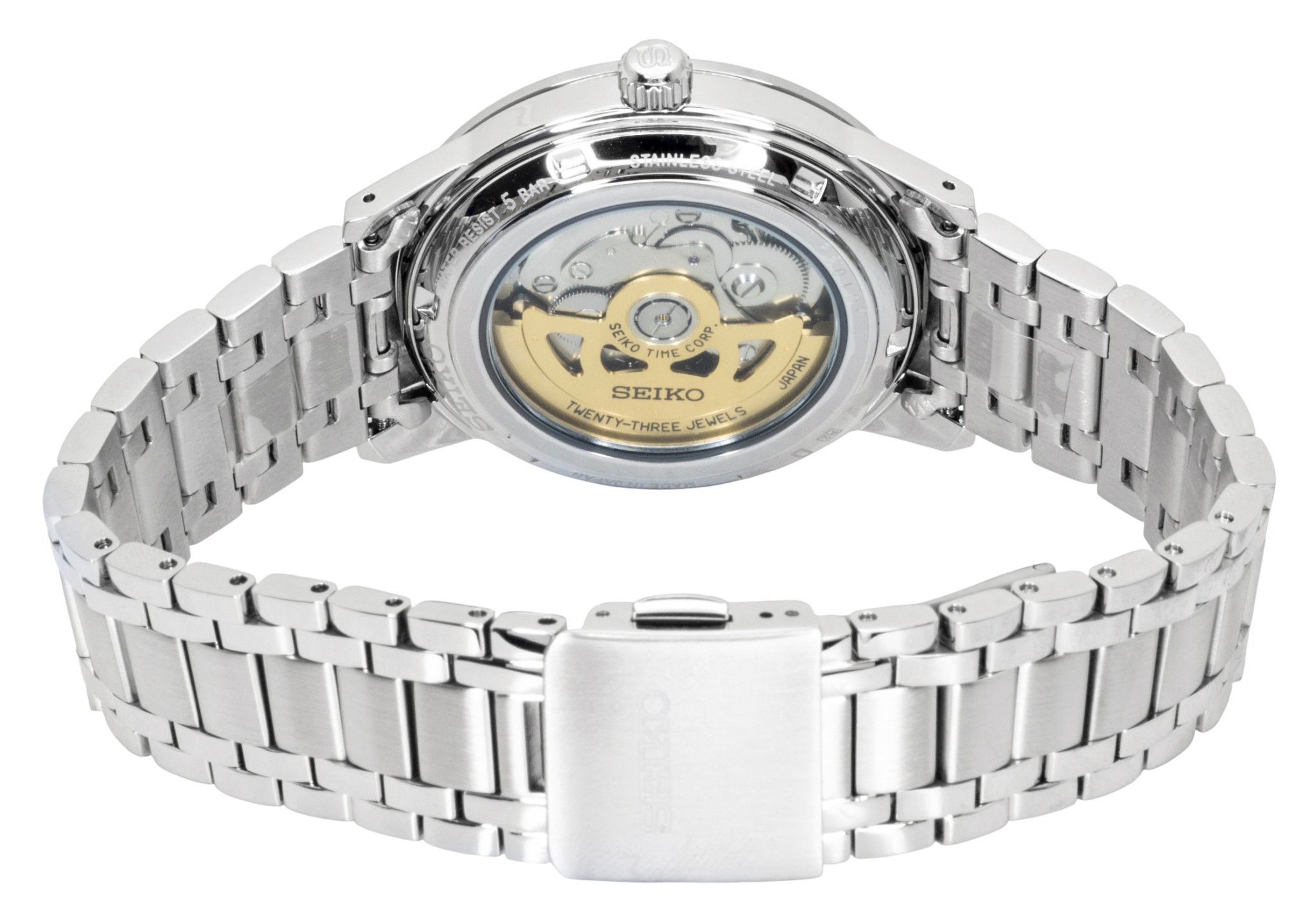 Seiko Presage Style 60’s Stainless Steel Blue Dial Automatic SRPL07J1 Men's Watch