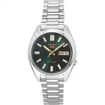 Seiko 5 Sports SNXS Stainless Steel Green Dial Automatic SRPL57K1 100M Men's Watch
