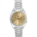Seiko 5 Sports SNXS Stainless Steel Gold Dial Automatic SRPL59K1 100M Men's Watch