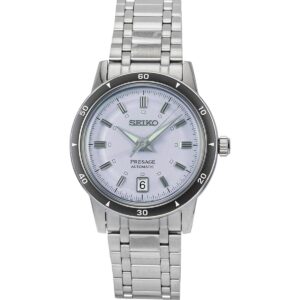 Seiko Presage Style 60's Stainless Steel Light Violet Dial Automatic SRPL73J1 Men's Watch