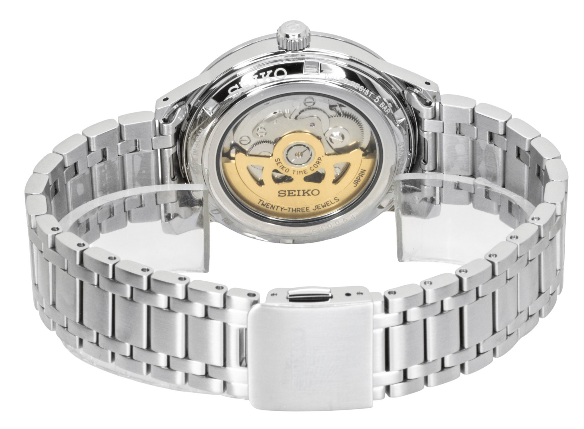 Seiko Presage Style 60's Stainless Steel Light Violet Dial Automatic SRPL73J1 Men's Watch