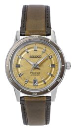 Seiko Presage Style 60's Stainless Steel Gold Dial Automatic SRPL75J1 Men's Watch