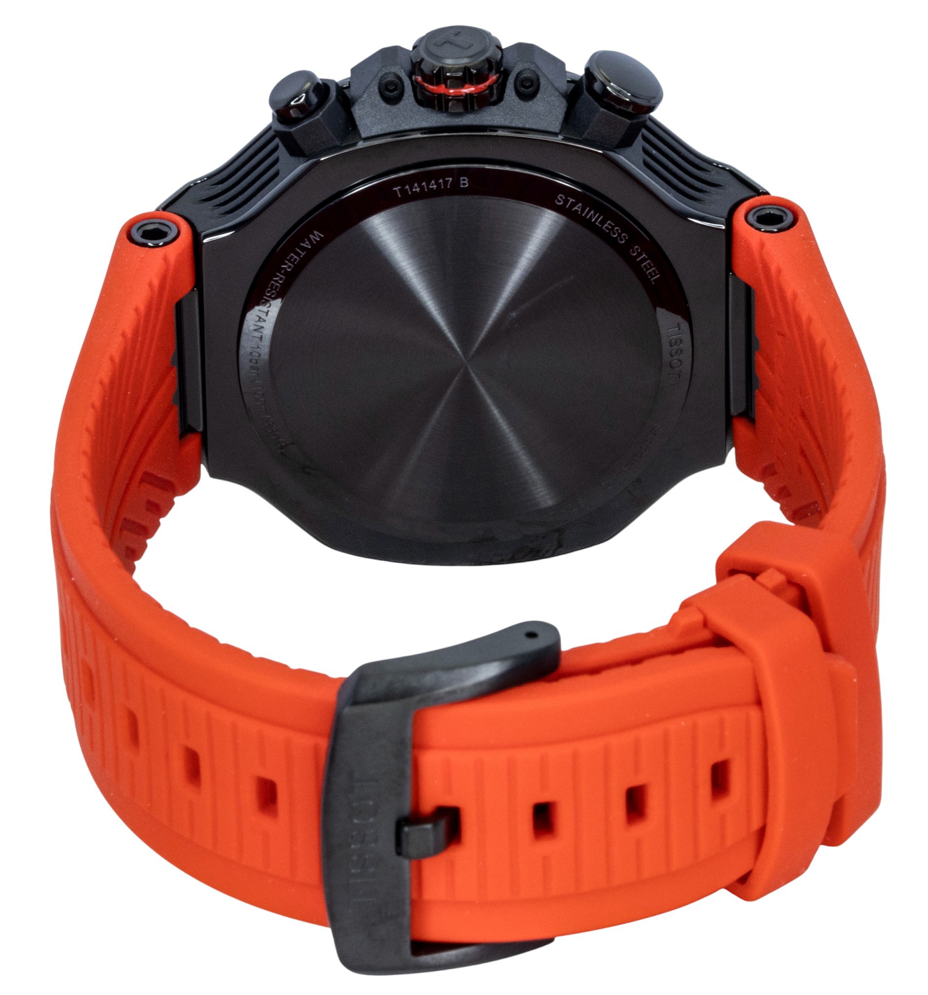 Tissot T-Race Chronograph Synthetic Strap Dark Grey Dial Quartz T141.417.37.061.01 100M Men’s Watch - T141.417.37.061.01