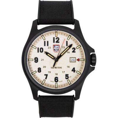 Luminox Atacama Field Black Rubber Strap Grey Dial Quartz XL.1971.SET 100M Men's Watch With Extra Strap