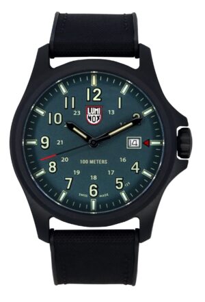 Luminox Atacama Field Rubber Strap Green Dial Quartz XL.1977 100M Men's Watch