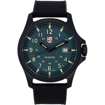 Luminox Atacama Field Rubber Strap Green Dial Quartz XL.1977 100M Men's Watch