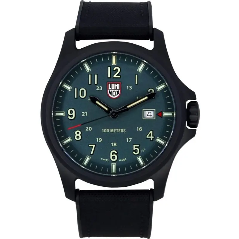 Luminox Atacama Field Rubber Strap Green Dial Quartz XL.1977 100M Men's Watch