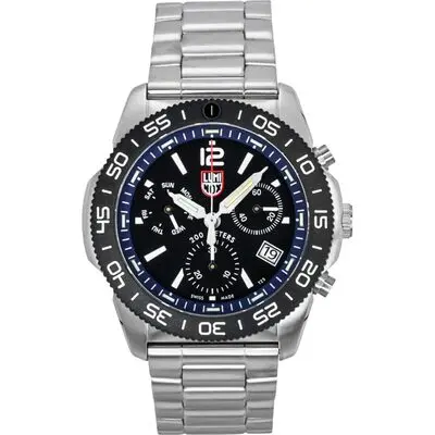 Luminox Pacific Diver Chronograph Stainless Steel Black Dial Quartz XS.3143.M 200M Men's Watch