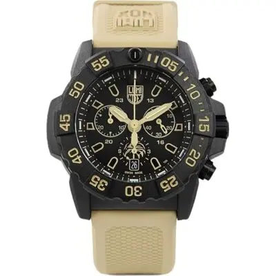 Luminox Navy Seal Foundation Chronograph Black Dial Quartz Diver's XS.3590.NSF.SET 200M Men's Watch With Extra Strap