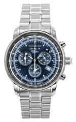 Zeppelin 100 Jahre Chronograph Stainless Steel Blue Dial Quartz 7680MB3 Men's Watch