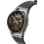 Bulova Curv Chronograph Rubber Strap Grey Dial Quartz 98A162 Men's Watch
