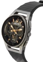 Bulova Curv Chronograph Rubber Strap Grey Dial Quartz 98A162 Men's Watch