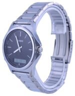 Casio Analog Digital Black Dial Stainless Steel MTP-VC01D-1E MTPVC01D-1 Men's Watch