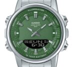 Casio Analog Digital Stainless Steel Green Dial Quartz AMW-880D-3AV Men's Watch