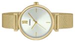 Casio Analog Gold Tone Stainless Steel White Dial Quartz LTP-2024VMG-7C Women's Watch With Bangle Set
