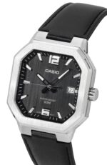 Casio Analog Leather Strap Black Dial Quartz MTP-B195L-1AV Men's Watch