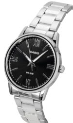 Casio Analog Stainless Steel Black Dial Quartz MTP-1303DD-1AV Men's Watch