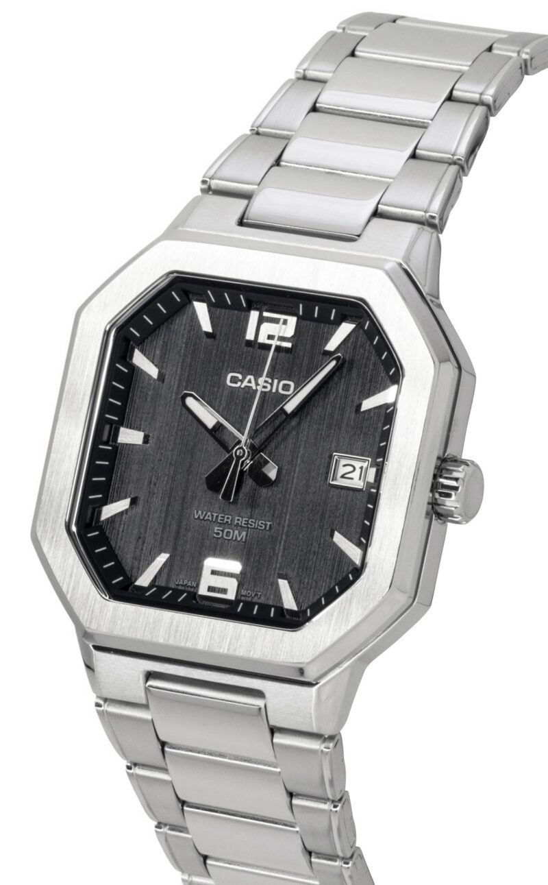 Casio Analog Stainless Steel Black Dial Quartz MTP-B195D-1AV Men's Watch