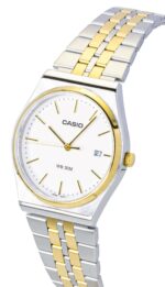 Casio Analog Two Tone Stainless Steel White Dial Quartz MTP-B145SG-7AV Men's Watch