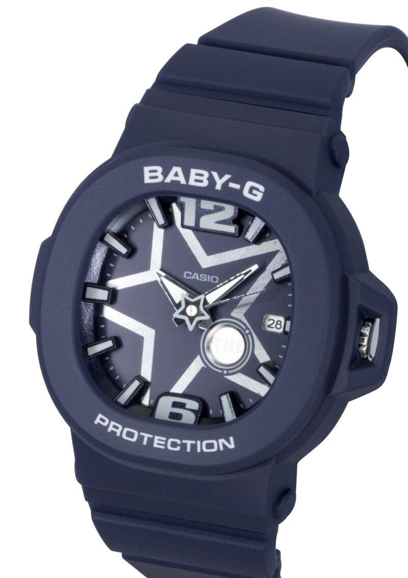 Casio Baby-G Analog Resin Blue Dial Quartz BGA-10D-2A1 100M Women's Watch