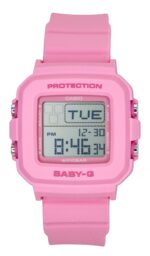 Casio Baby-G Digital Pink Resin Strap Quartz BGD-10KH-4 100M Women's Watch