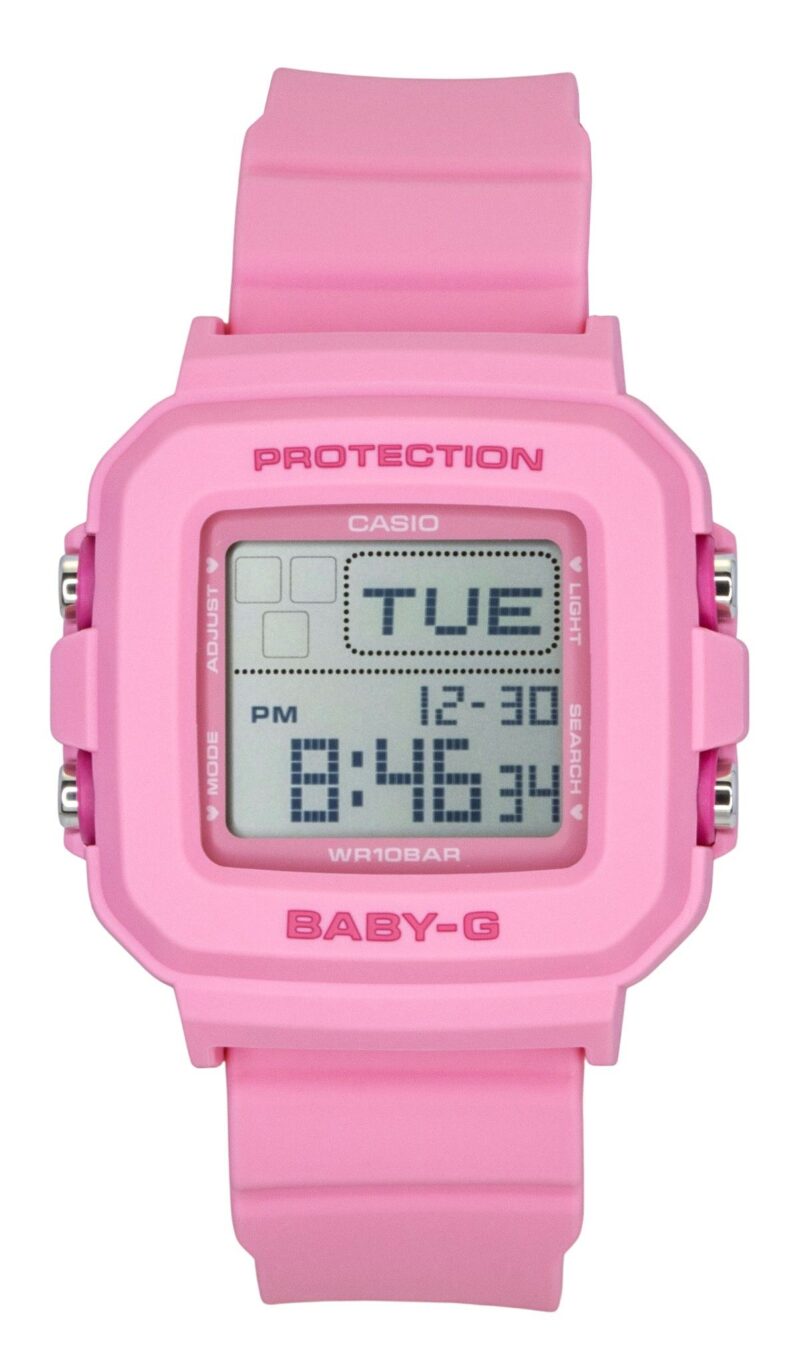Casio Baby-G Digital Pink Resin Strap Quartz BGD-10KH-4 100M Women's Watch