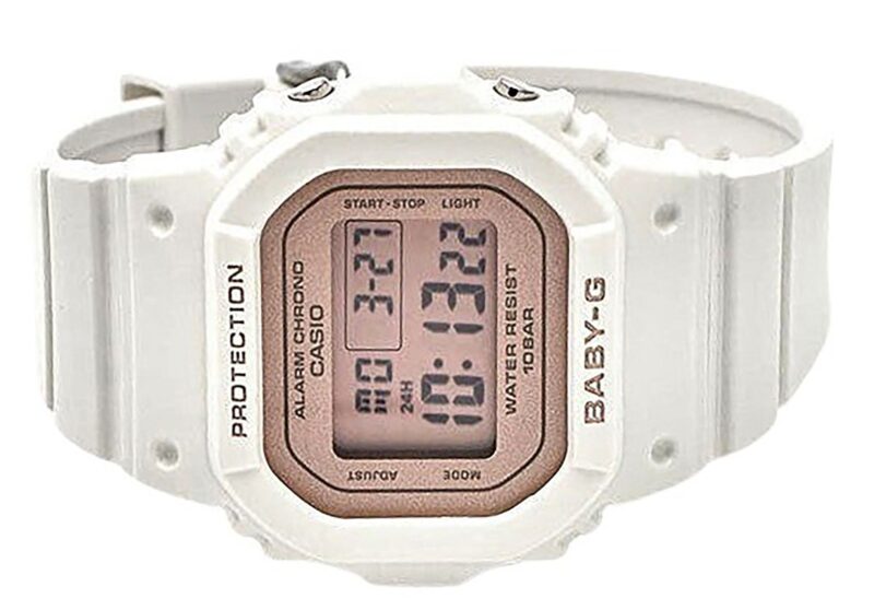 Casio Baby-G Digital White Resin Strap Quartz BGD-565SC-4 100M Women's Watch