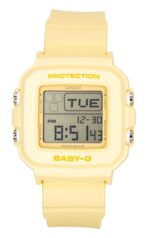 Casio Baby-G Digital Yellow Resin Strap Quartz BGD-10KH-9 100M Women's Watch