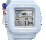 Casio Baby-G Plus Digital Light Blue Resin Strap Quartz BGD-10L-2 100M Women's Watch With Extra Band Loops