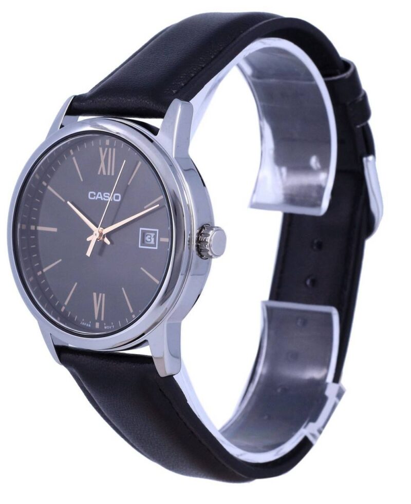 Casio Black Dial Stainless Steel Analog Quartz MTP-V002L-1B3 MTPV002L-1 Men's Watch