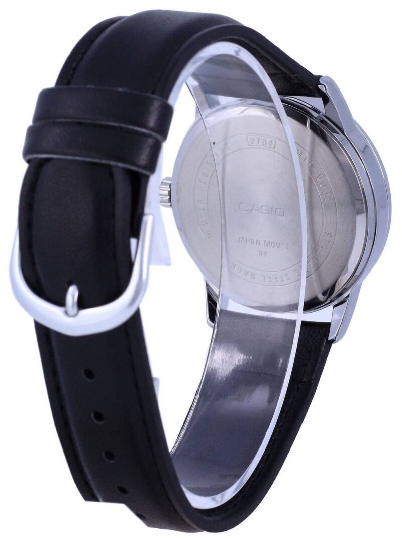 Casio Black Dial Stainless Steel Analog Quartz MTP-V002L-1B3 MTPV002L-1 Men's Watch