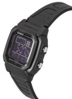 Casio Digital Black Dual Time Resin Strap Quartz W-800H-1BV 100M Men's Watch