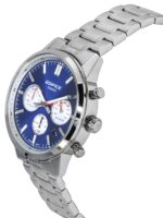 Casio Edifice Analog Chronograph Stainless Steel Blue Dial Quartz EFR-575D-2A 100M Men's Watch