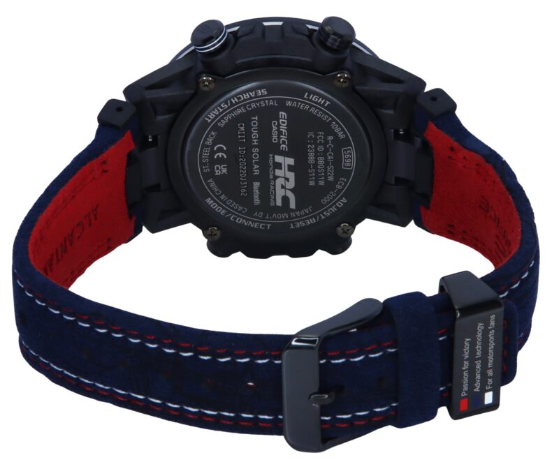 Casio Edifice Analog Digital Honda Racing Collaboration Smartphone Link Black Dial Solar ECB-2000HR-1A 100M Men's Watch
