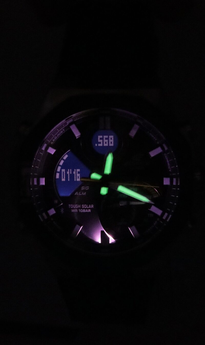 Casio Edifice Analog Digital Mobile link Black Dial Tough Solar ECB-950MP-1A 100M Men's Watch