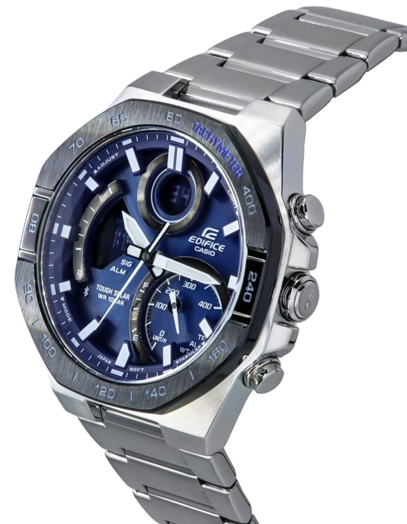 Casio Edifice Analog Digital Mobile Link Blue Dial Tough Solar ECB-950DB-2A 100M Men's Watch