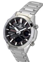 Casio Edifice Analog Digital Stainless Steel Black Dial Quartz EFV-C120D-1A4 100M Men's Watch