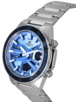 Casio Edifice Analog Digital Stainless Steel Blue Dial Quartz EFV-C110D-2B 100M Men's Watch