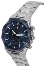 Casio Edifice Analog Slim Line With Sapphire Crystal Chronograph Blue Dial Solar EFS-S570DB-2A 100M Men's Watch