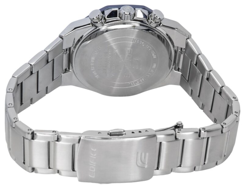 Casio Edifice Analog Slim Line With Sapphire Crystal Chronograph Blue Dial Solar EFS-S570DB-2A 100M Men's Watch