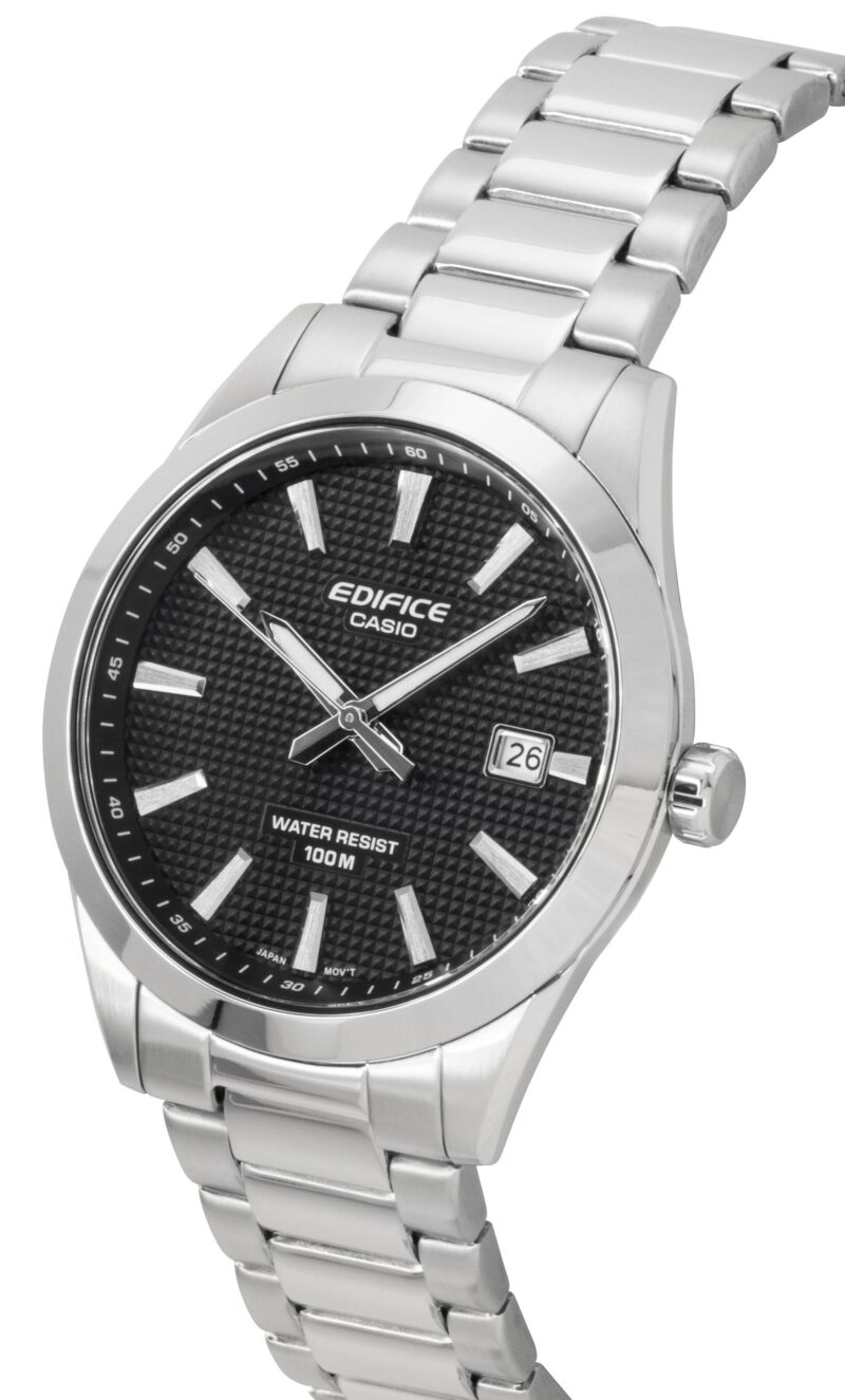 Casio Edifice Analog Stainless Steel Black Dial Quartz EFV-160D-1A 100M Men's Watch