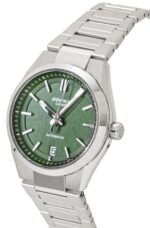 Casio Edifice Analog Stainless Steel Forged Carbon Green Dial Automatic EFK-100D-3A 100M Men's Watch