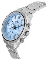 Casio Edifice Analog Standard Chronograph Light Blue Dial Quartz EFV-650D-2BV 100M Men's Watch