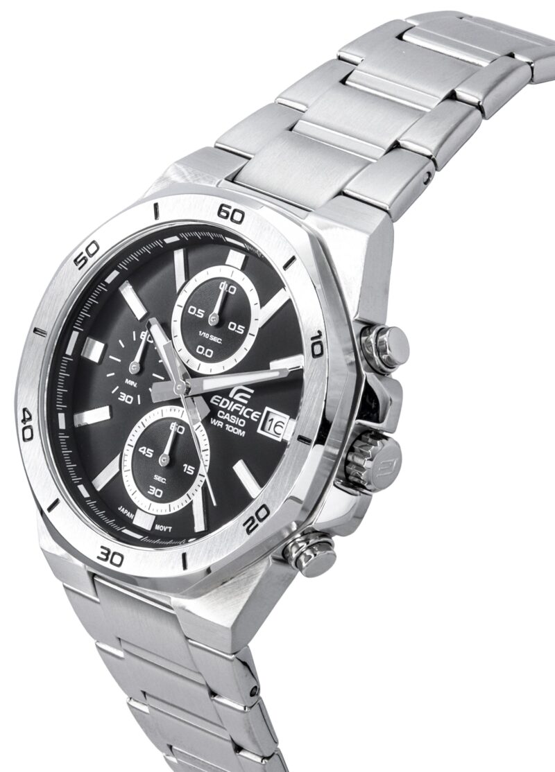 Casio Edifice Classic Standard Chronograph Analog Black Dial Quartz EFV-640D-1A 100M Men's Watch