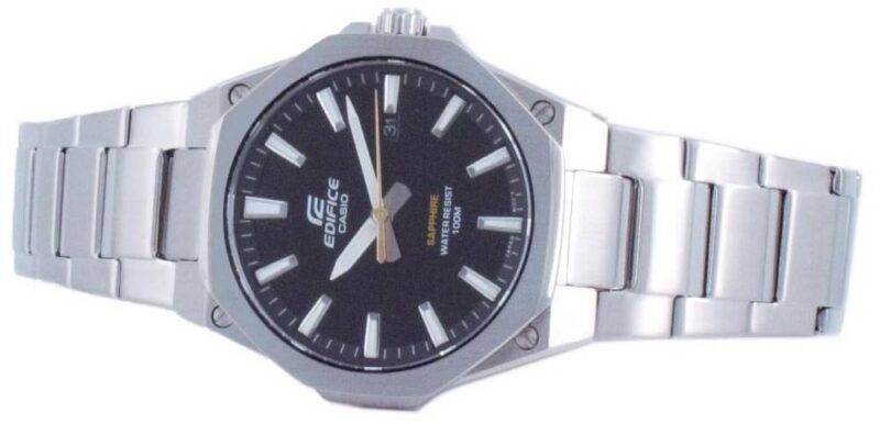 Casio Edifice Slim Line Black Dial Quartz EFR-S108D-1A 100M Men's Watch