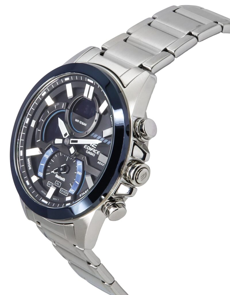 Casio Edifice Smartphone Link Analog Digital Grey Dial Quartz ECB-30DB-1A 100M Men's Watch